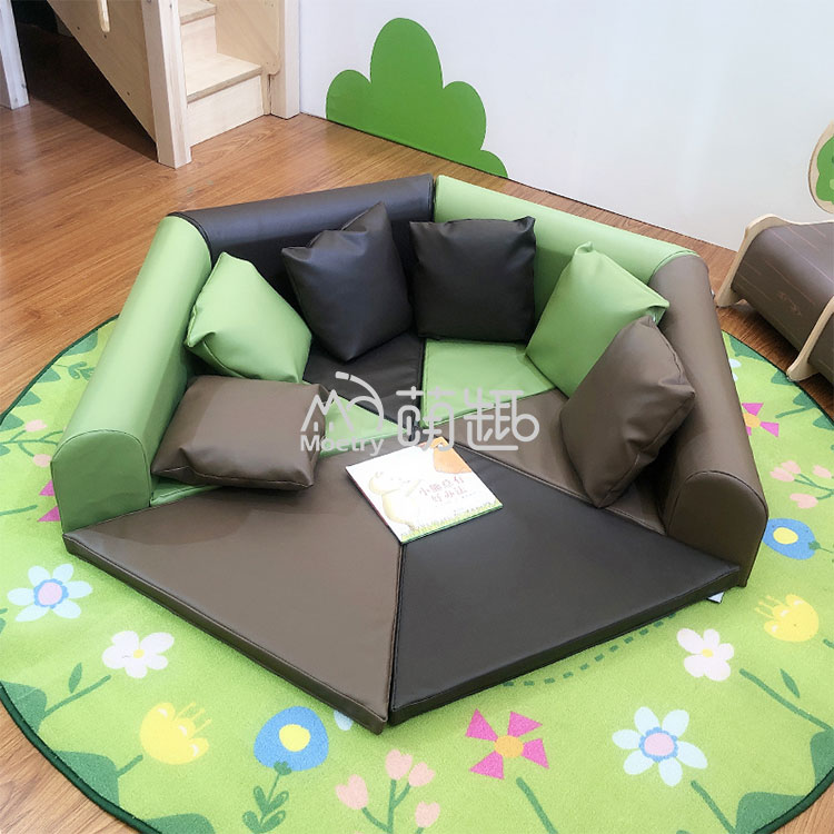 Play Mat - Мягкий модульный коврик-уголок Moetry Natural Color
