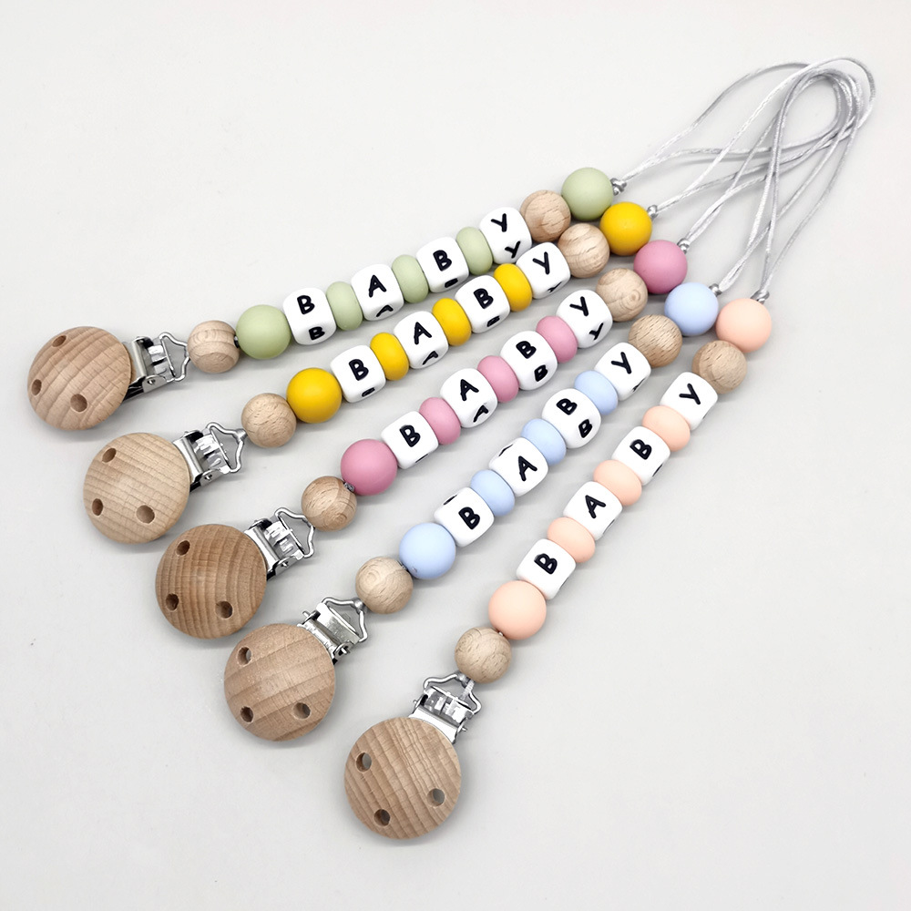 Baby Products To Gift - Зажимы для соски с индивидуальным именем,