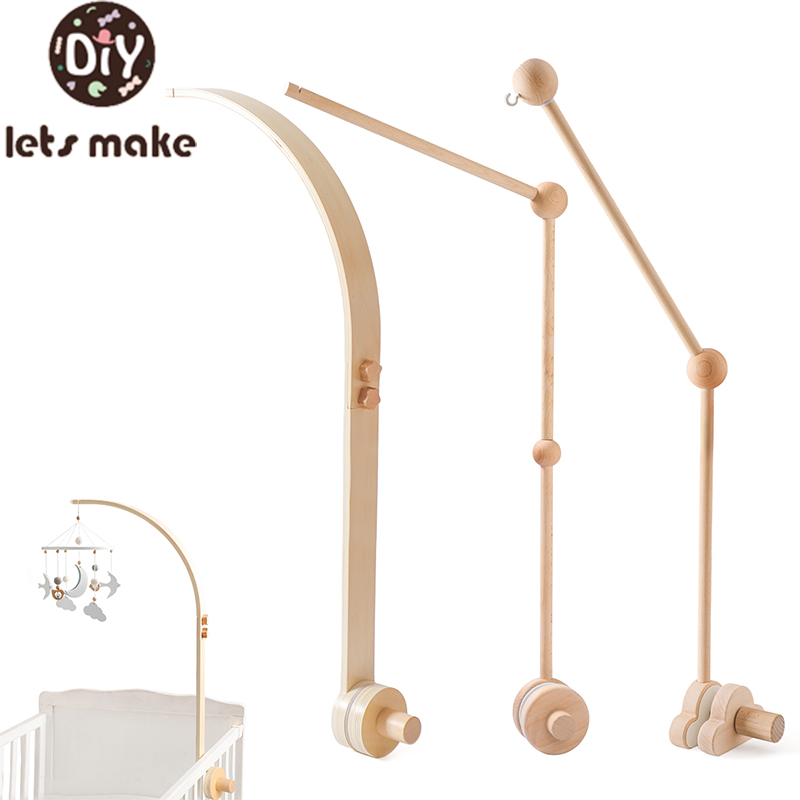 Baby Rattle Toy Set - Детская деревянная кровать, кронштейн-колокольчик, мобильная подвесная