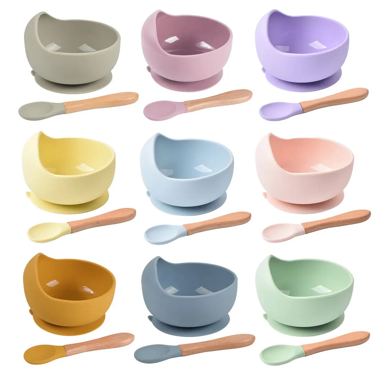 Baby Led Weaning Set - 2 шт. силиконовая чаша для кормления