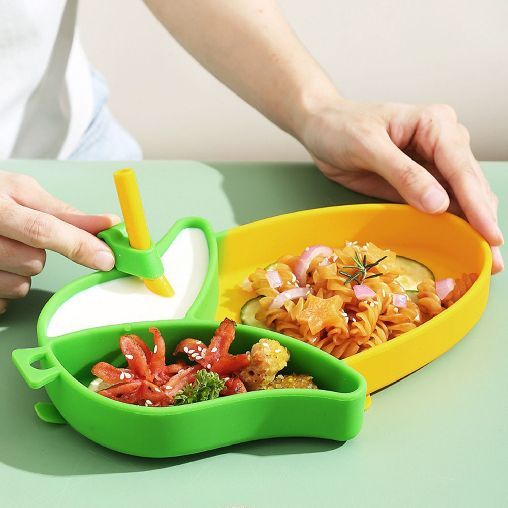 Baby Led Weaning Set - Новый милый силиконовый набор посуды с