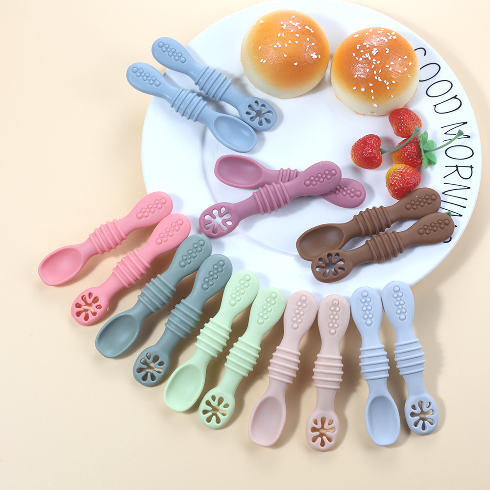 Baby Led Weaning Set - 2 шт., милые детские обучающие ложки,