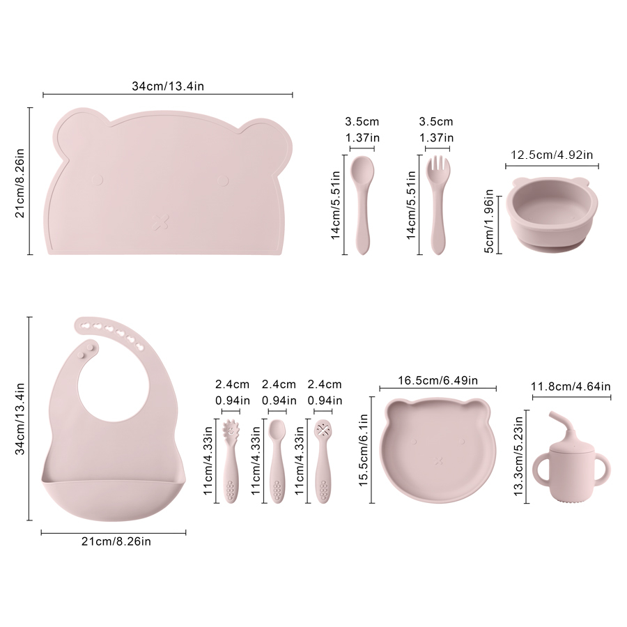 8 шт., силиконовые присоски дл – обзор и цена Baby Led Weaning Set