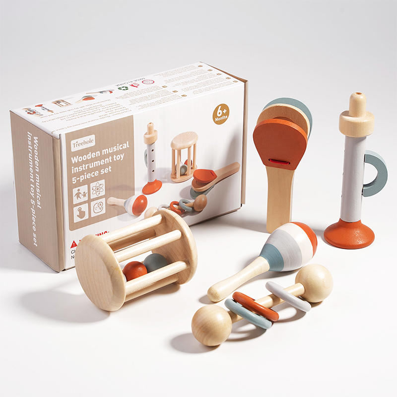 5 шт. детские музыкальные инст – обзор и цена Baby Rattle Toy Set