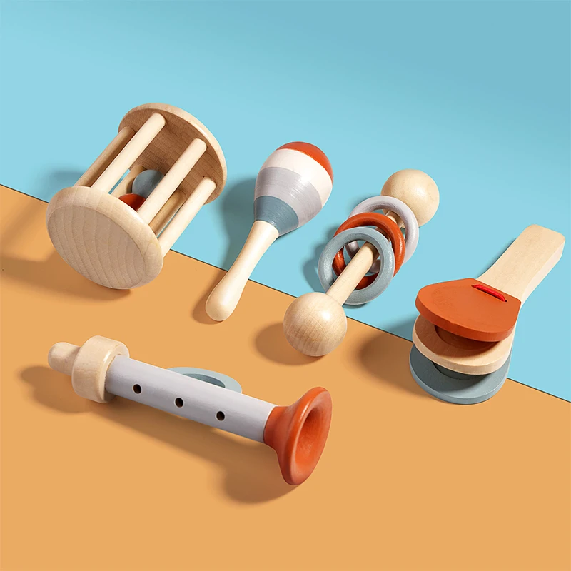 5 шт. детские музыкальные инст – обзор и цена Baby Rattle Toy Set