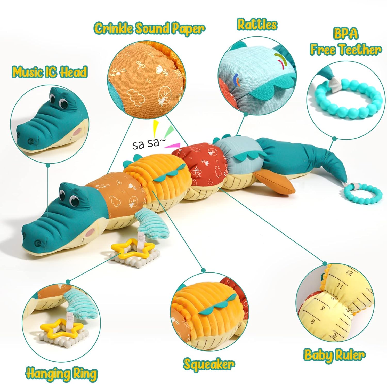 Игрушки для живота, 0-24 месяц – обзор и цена Baby Rattle Toy Set