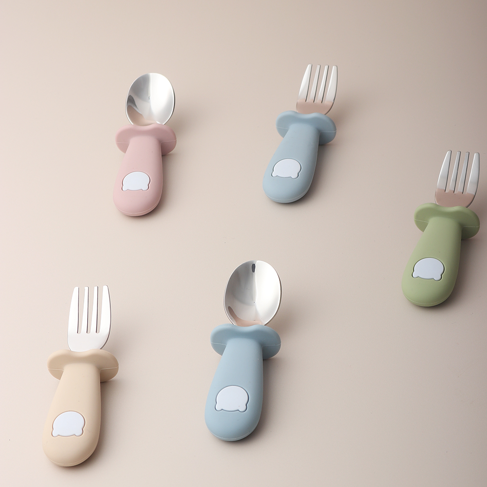 Силиконовая ложка и вилка в фо – обзор и цена Baby Led Weaning Set