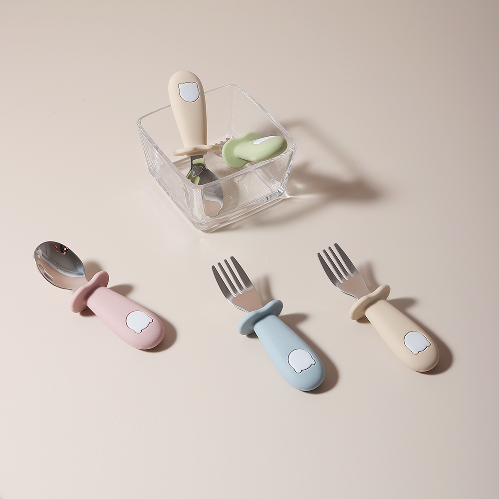 Силиконовая ложка и вилка в фо – обзор и цена Baby Led Weaning Set