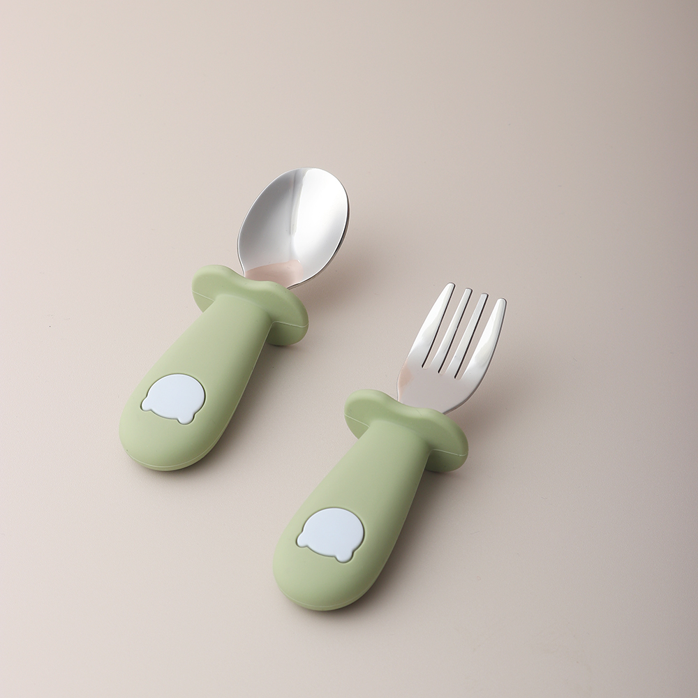 Силиконовая ложка и вилка в фо – обзор и цена Baby Led Weaning Set
